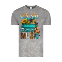 Cloud Rock Just A Girl Who Loves Country Music Vintage Tee - BundleAndBundleShop