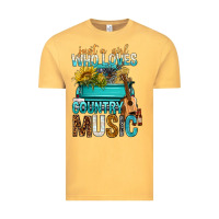 Vintage Mustard Just A Girl Who Loves Country Music Vintage Tee - BundleAndBundleShop