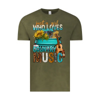 Vintage Olive Just A Girl Who Loves Country Music Vintage Tee - BundleAndBundleShop