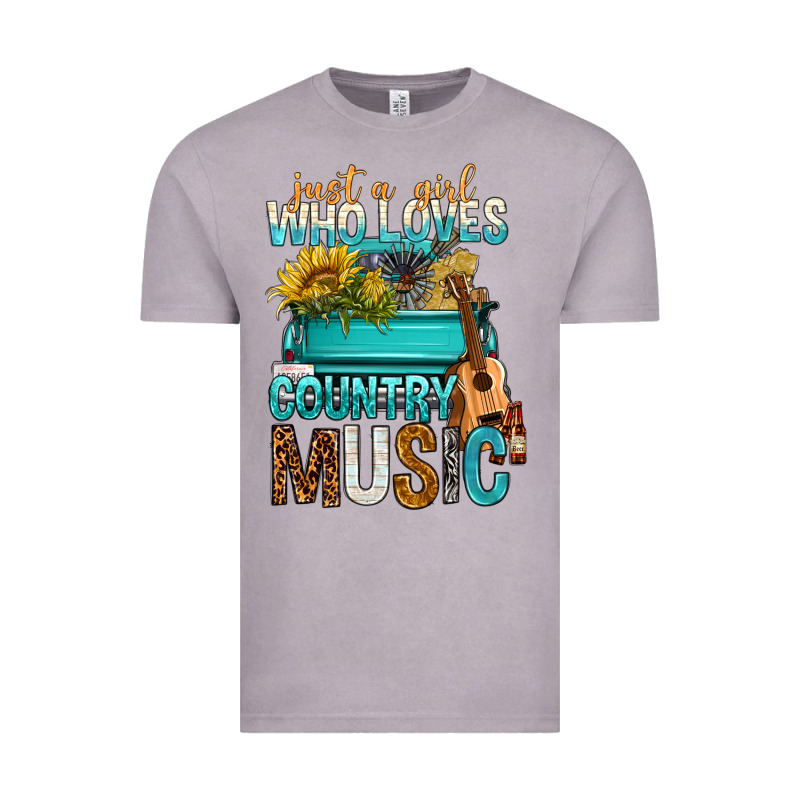 Just A Girl Who Loves Country Music Vintage Tee by BundleAndBundleShop | Teevron