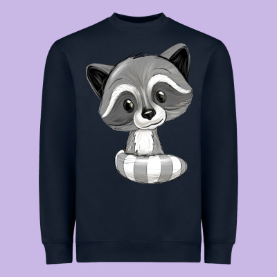 Raccoon Heavyweight Sweatshirt Designed By Texasbilliewilder