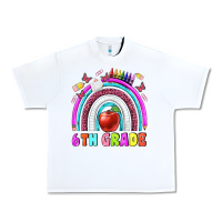 White 6 th grade Urban Heavy Tee - BundleAndBundleShop