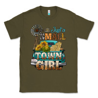 Army Green Just A Small Town Girl Windmill Classic Tee - BundleAndBundleShop
