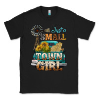 Black Just A Small Town Girl Windmill Classic Tee - BundleAndBundleShop