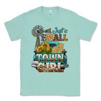 Seafoam Just A Small Town Girl Windmill Classic Tee - BundleAndBundleShop