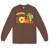 Chestnut love pineapple Long Sleeve Tee - RanaPortraitStore