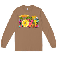 Toasted Coconut love pineapple Long Sleeve Tee - RanaPortraitStore