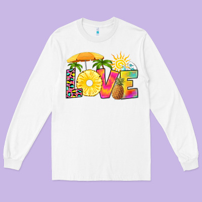 Love Pineapple Long Sleeve Tee Designed By Ranaportraitstore