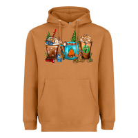 Meerkat Camping Coffee Cups Heavyweight Hoodie - FaDigitalArtStudio