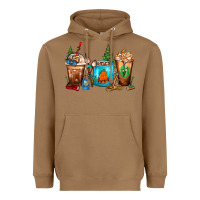 Toasted Coconut Camping Coffee Cups Heavyweight Hoodie - FaDigitalArtStudio