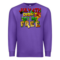 Purple July 4th didn't set me free Premium Sweatshirt - FaDigitalArtStudio