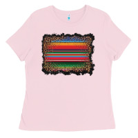 Bubblegum Pink serape background Ladies Tee - BarkalooDesign