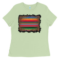 Matcha serape background Ladies Tee - BarkalooDesign