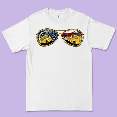 Bus Driver American Sunglasses Premium Tee Designed By Jasminsmagicworld