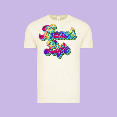 Beach Life Vintage Tee Designed By Jahusdesignshop