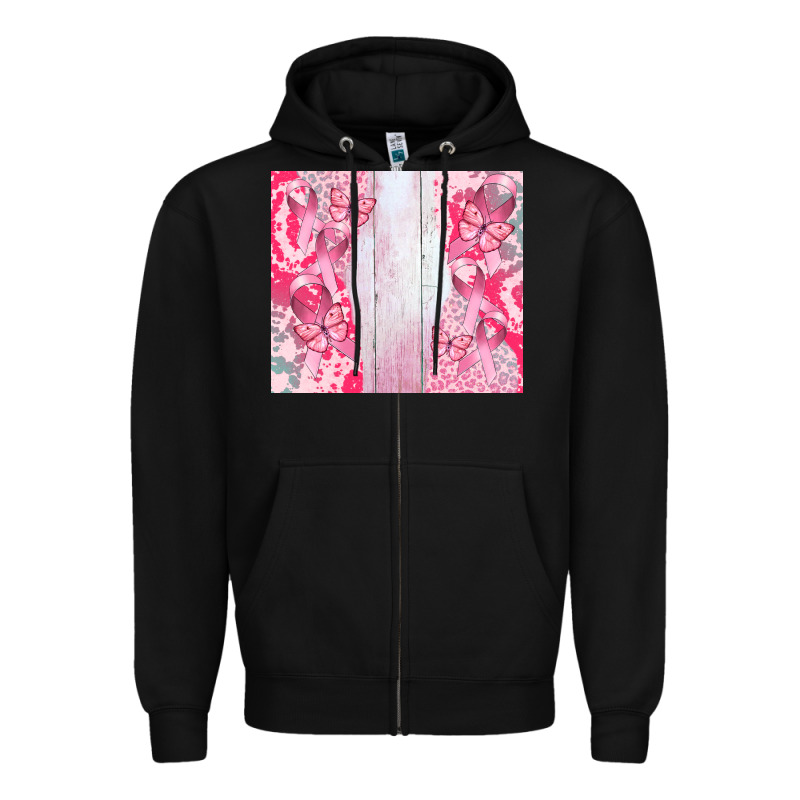 Custom Name  Breast Cancer Zipper Hoodie by CowGirlArtShop | Teevron