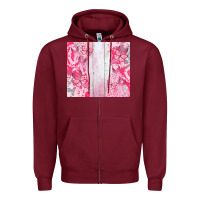 Burgundy custom name  breast cancer Zipper Hoodie - CowGirlArtShop