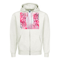 Oatmeal Heather custom name  breast cancer Zipper Hoodie - CowGirlArtShop