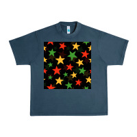 Midnight Navy african color stars seamless pattern Urban Heavy Tee - BundleAndBundleShop