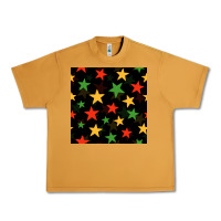 Peanut Butter african color stars seamless pattern Urban Heavy Tee - BundleAndBundleShop
