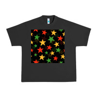 Pigment Black african color stars seamless pattern Urban Heavy Tee - BundleAndBundleShop
