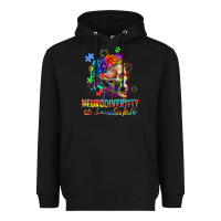 Black Neurodiversity is beautiful Heavyweight Hoodie - FaDigitalArtStudio
