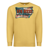 Antique Gold God Bless America Premium Sweatshirt - FaDigitalArtStudio