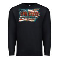 Black God Bless America Premium Sweatshirt - FaDigitalArtStudio