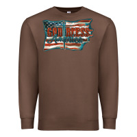 Chestnut God Bless America Premium Sweatshirt - FaDigitalArtStudio