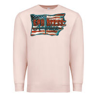 Pale Pink God Bless America Premium Sweatshirt - FaDigitalArtStudio