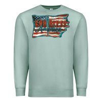 Seafoam God Bless America Premium Sweatshirt - FaDigitalArtStudio