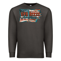 Smoke God Bless America Premium Sweatshirt - FaDigitalArtStudio