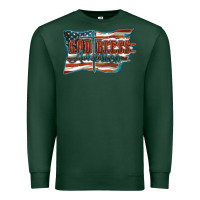 Sports Green God Bless America Premium Sweatshirt - FaDigitalArtStudio