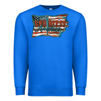 True Royal God Bless America Premium Sweatshirt - FaDigitalArtStudio