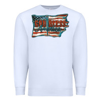 White God Bless America Premium Sweatshirt - FaDigitalArtStudio