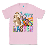 Bubblegum Pink Happy Easter Bunny Classic Tee - BundleAndBundleShop