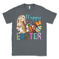 Charcoal Heather Happy Easter Bunny Classic Tee - BundleAndBundleShop