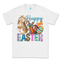 White Happy Easter Bunny Classic Tee - BundleAndBundleShop