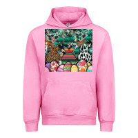 Fuchsia Pink easter Urban Hoodie - CowhideDigitalArt
