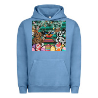 Pigment Pebble Blue easter Urban Hoodie - CowhideDigitalArt