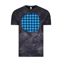 Cloud Black Winter Tartan Patch Vintage Tee - BundleAndBundleShop