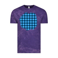 Cloud Purple Winter Tartan Patch Vintage Tee - BundleAndBundleShop