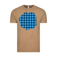 Vintage Coffee Winter Tartan Patch Vintage Tee - BundleAndBundleShop