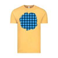 Vintage Mustard Winter Tartan Patch Vintage Tee - BundleAndBundleShop