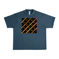 Midnight Navy african floral seamless pattern Urban Heavy Tee - BundleAndBundleShop