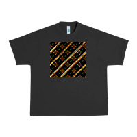 Pigment Black african floral seamless pattern Urban Heavy Tee - BundleAndBundleShop