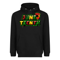Black Juneteenth Heavyweight Hoodie - FaDigitalArtStudio