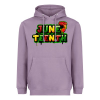 Lavender Juneteenth Heavyweight Hoodie - FaDigitalArtStudio