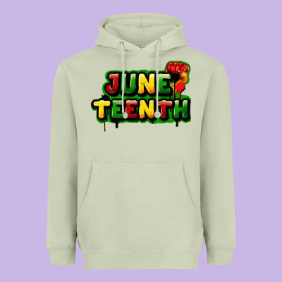 Juneteenth Heavyweight Hoodie Designed By Fadigitalartstudio