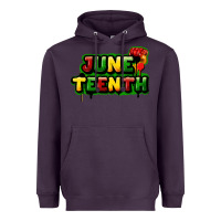 Plum Juneteenth Heavyweight Hoodie - FaDigitalArtStudio